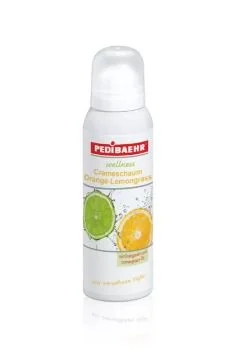 Krémová pena pomaranč - citrónová tráva, intenzívna výživa pokožky nôh, 125 ml