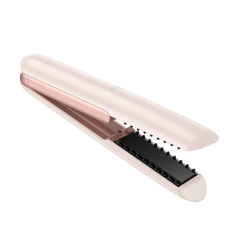 Bezdrôtová žehlička na vlasy, ružová