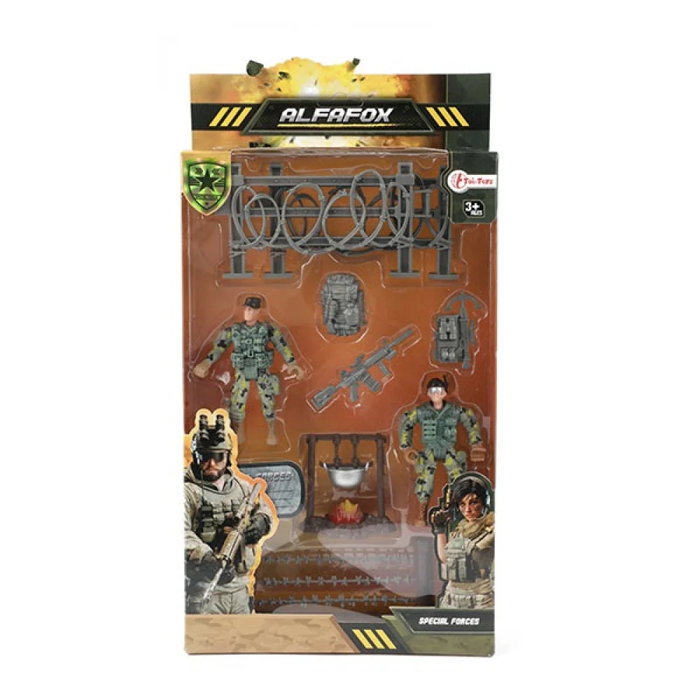 Bojová súprava vojačikovia, oheň ALFAFOX-Toi Toys