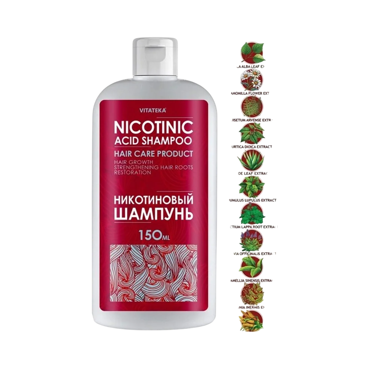 Šampón s kyselinou nikotínovou – 150 ml – Vitateka