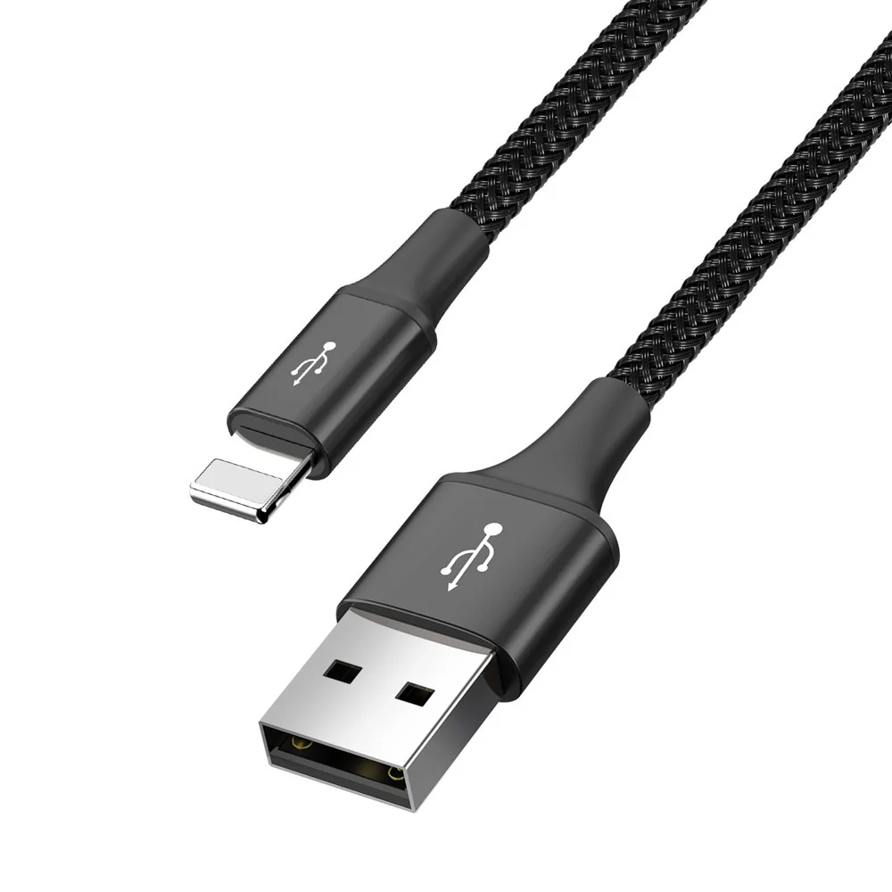 Baseus 4in1 kábel USB - 2x USB-C / Lightning / micro USB 3.5A 1.2m, čierny erny