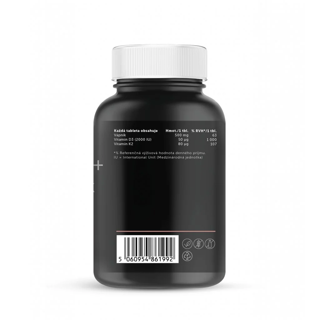 Silwer Vitamin D3 + K2 + Vápnik 90 tabliet. Zdravé kosti a zuby.