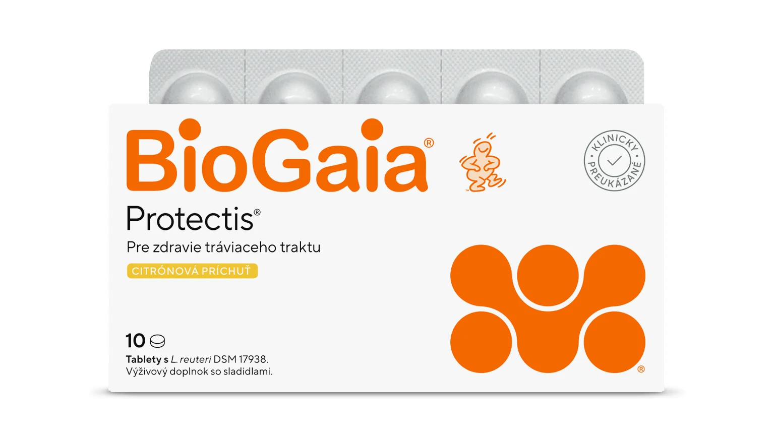 BioGaia ProTectis 1×10 ks, žuvacie tablety - citrónová príchuť