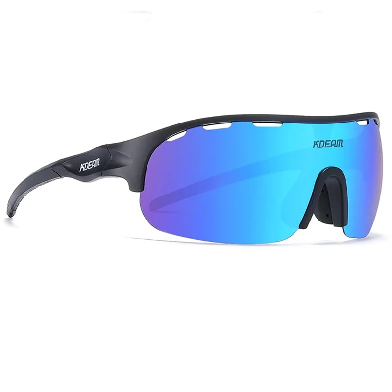 KDEAM Lansing 05 cyklistické okuliare, Black / Blue 