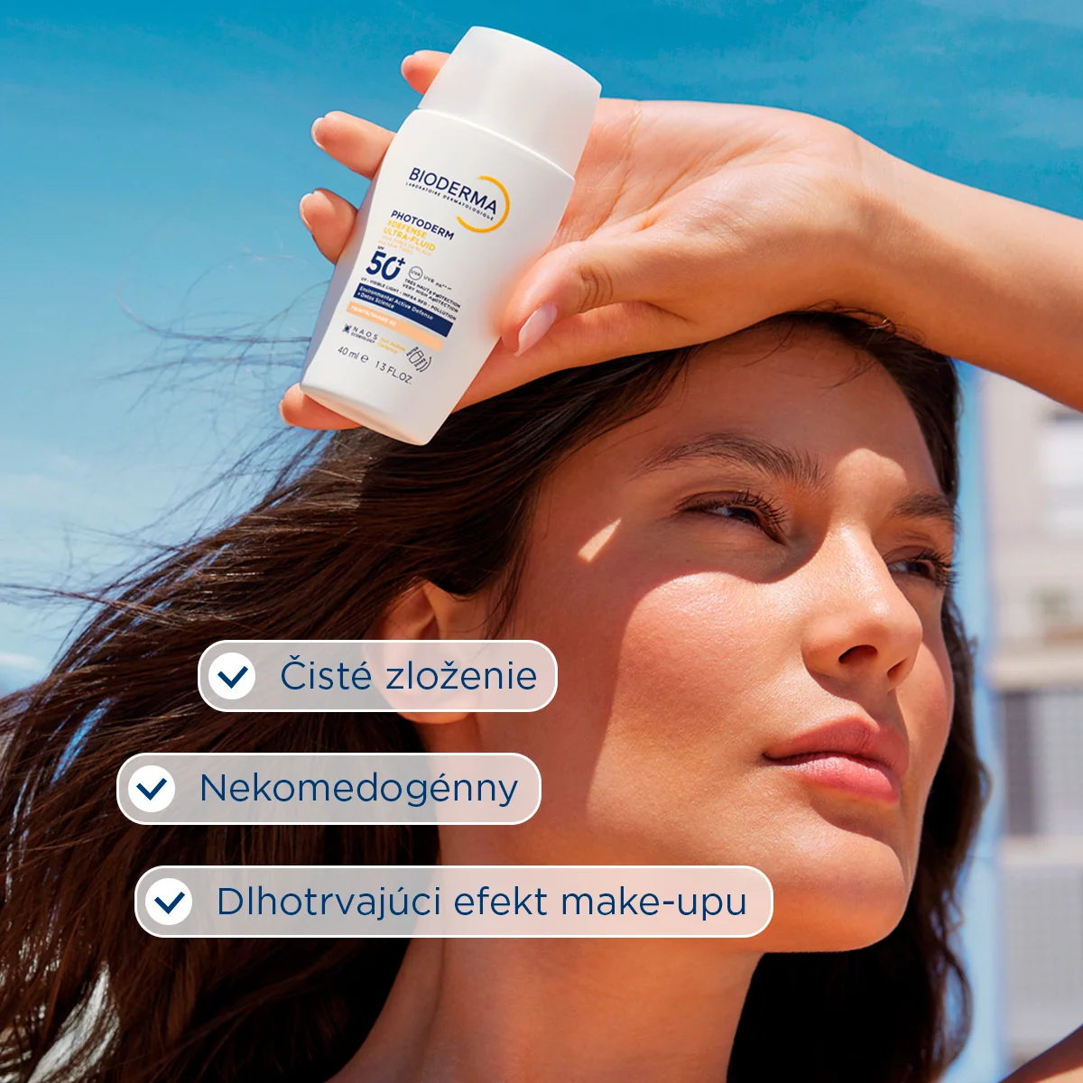 BIODERMA Photoderm XDefense tónovaná ultrafluidná ochrana SPF 50+ svetlá 1×40 ml, ultrafluidná ochrana na tvár