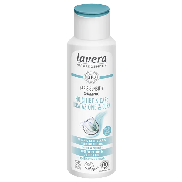 lavera Basis šampón Moisture & Care 1×250 ml, šampón