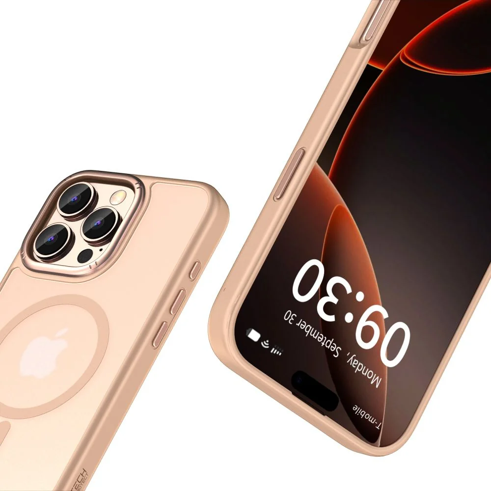 Tech-Protect MagEdge MagSafe kryt na iPhone 16 Pro, hnedé
