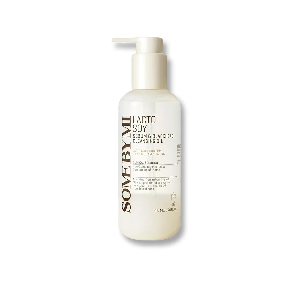 Some By Mi Lactosoy Sebum & Blackhead Cleansing Oil jemný čistiaci olej pre citlivú pleť 200 ml