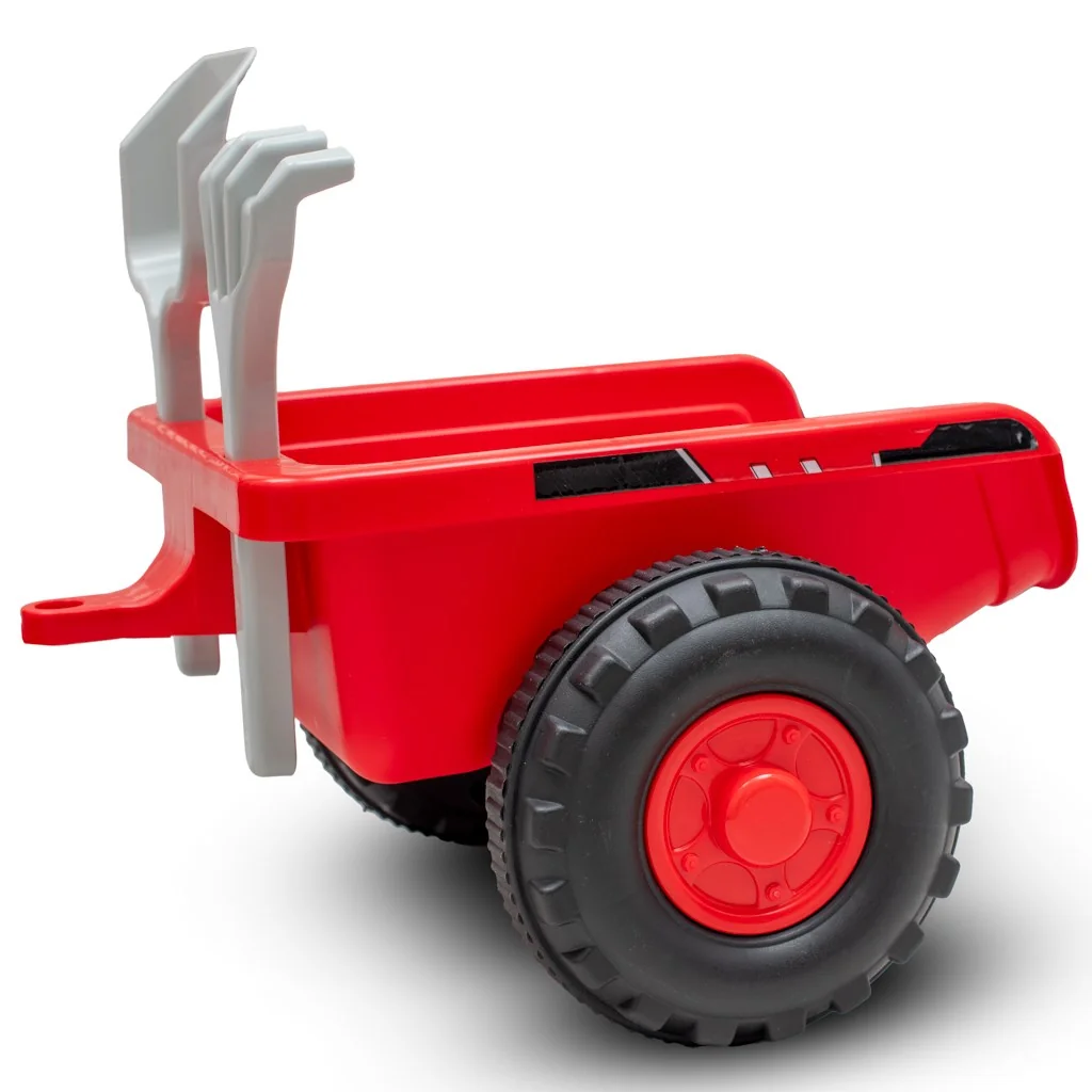 Detské odrážadlo traktor s vlečkou a náradim Baby Mix Benny