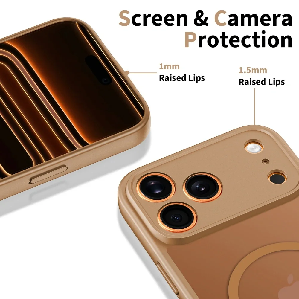 Tech-Protect BasicMag MagSafe kryt na iPhone 17 Pro, hnedý