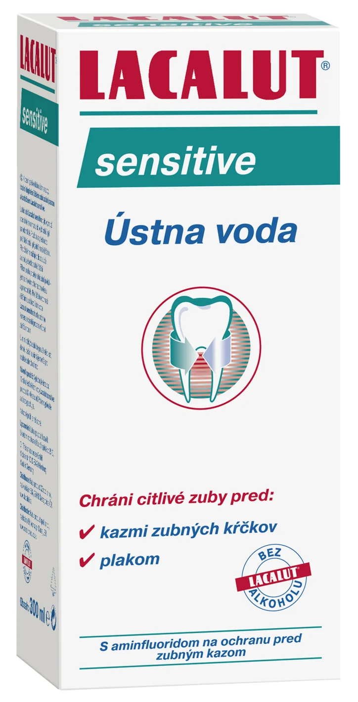 LACALUT SENSITIVE ústna voda 1×300 ml, ústna voda
