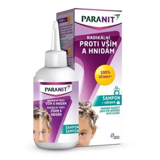 PARANIT Radikálny proti všiam a hnidám 1×100 ml, šampón proti všiam a hnidám