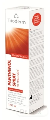 Trioderm sun PANTHENOL SPRAY 1×150 ml, po opaľovaní, regeneration