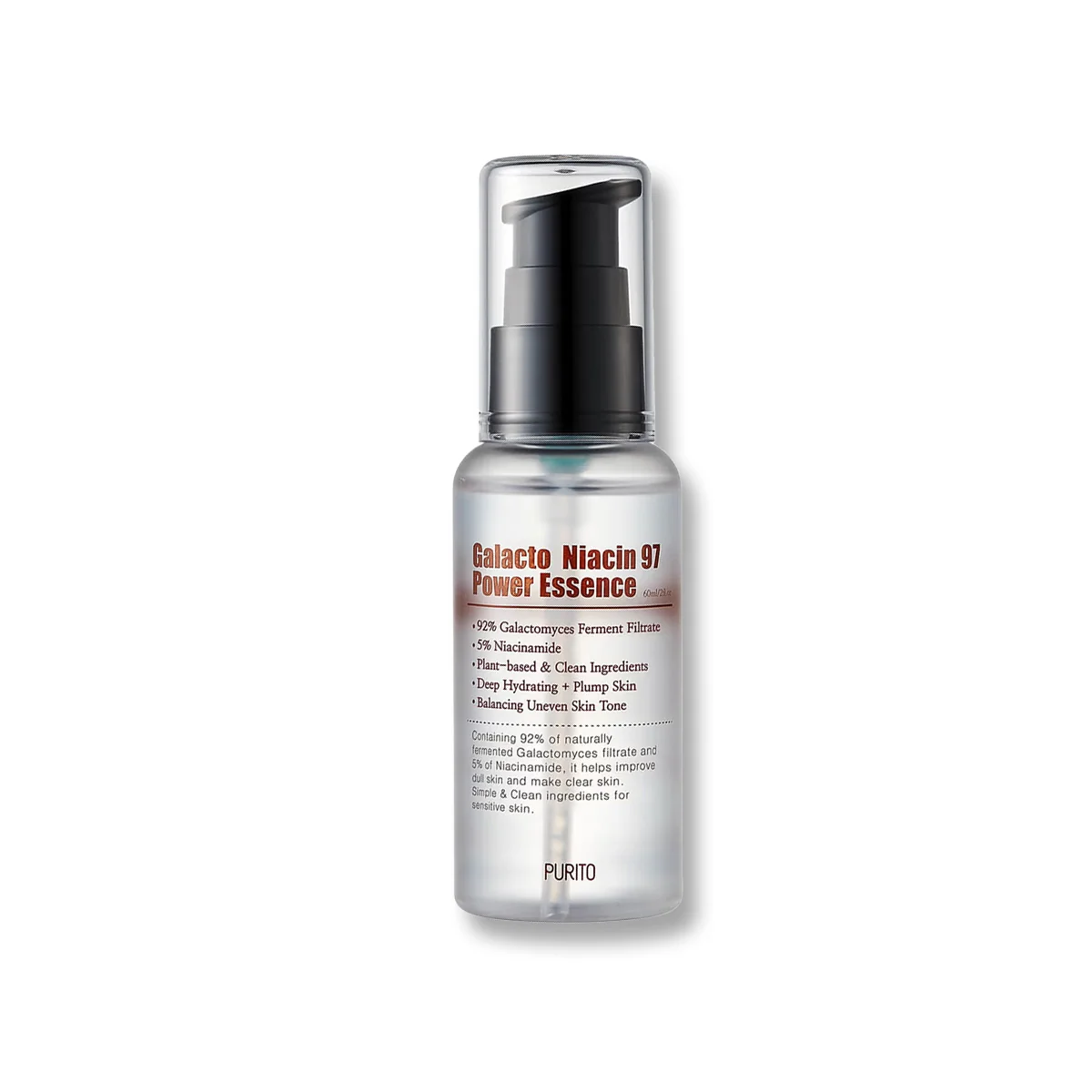 Purito Galacto Niacin 97 Power Essence intenzívna hydratačná esencia s niacínamidom 60 ml