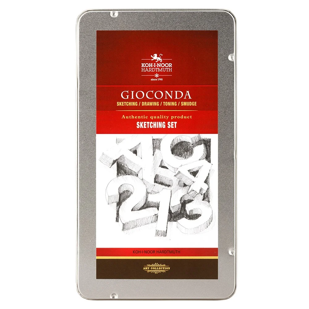 GIOCONDA 8892 skicovacia súprava v plechu 8-dielna sada
