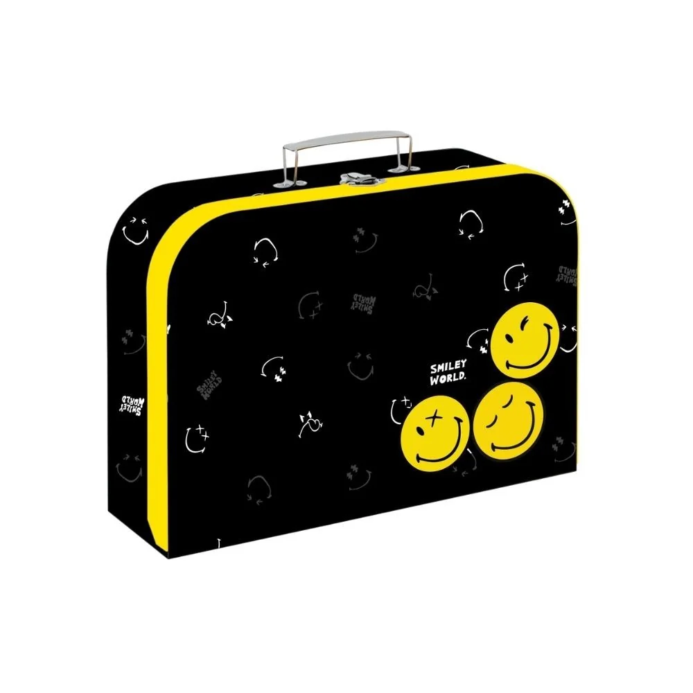 Detský kufrík na výtvarnú výchovu Smiley World 34 cm, lamino
