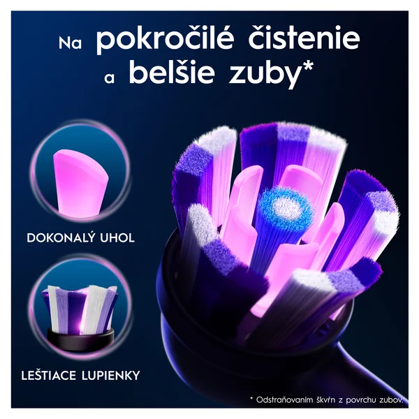 Oral-B iO Series Radiant White náhradné hlavice pre bielenie zubov, čierne 4 ks