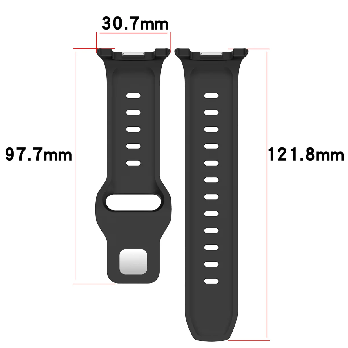 BStrap Silicone Dotline remienok na Samsung Galaxy Watch 8, green