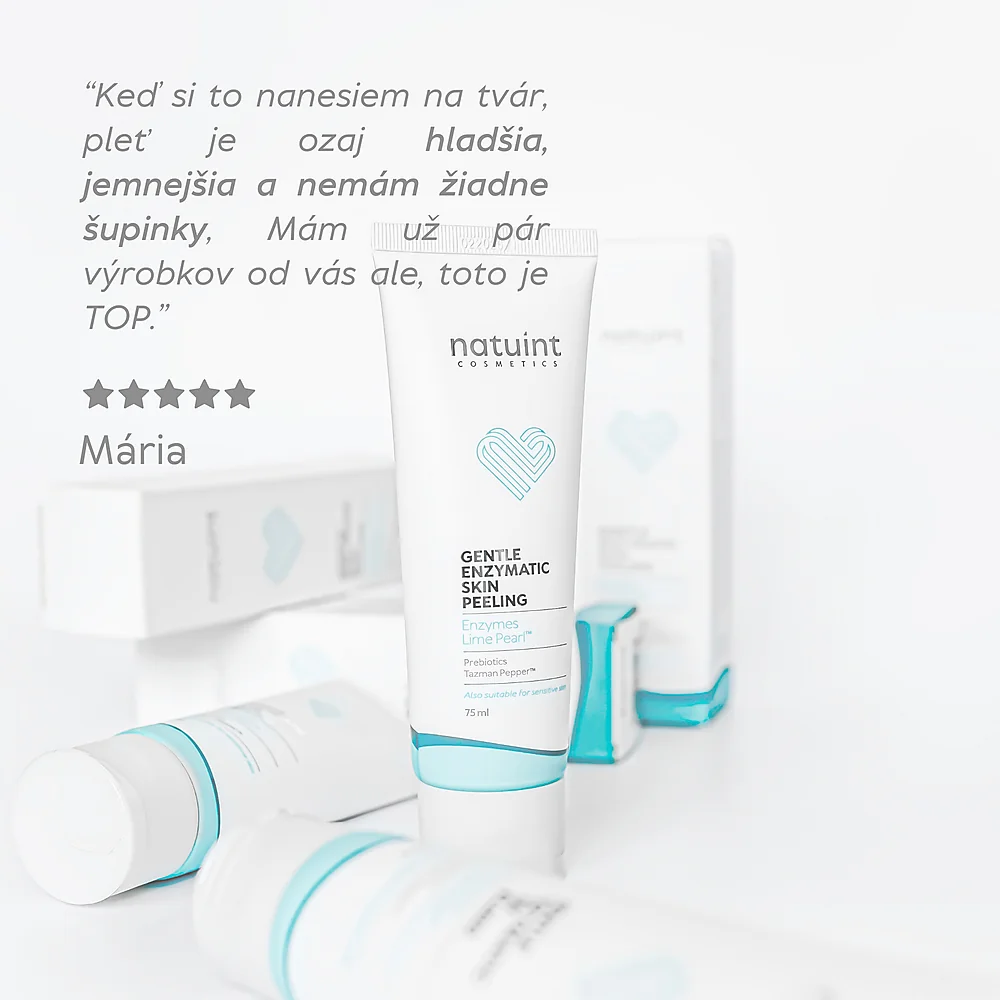 Natuint cosmetics - Enzymatický píling so šetrným účinkom Gentle Enzymatic Skin Peeling