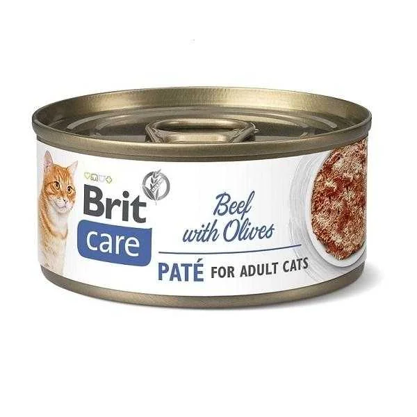 Brit Care Konzerva Cat Beef Paté With Olives 70g 1×70 g