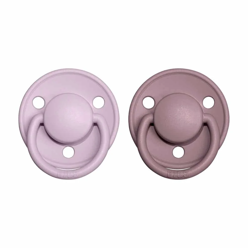 BIBS De Lux cumlíky zo silikónu 2ks one size - Dusky Lilac / Heather