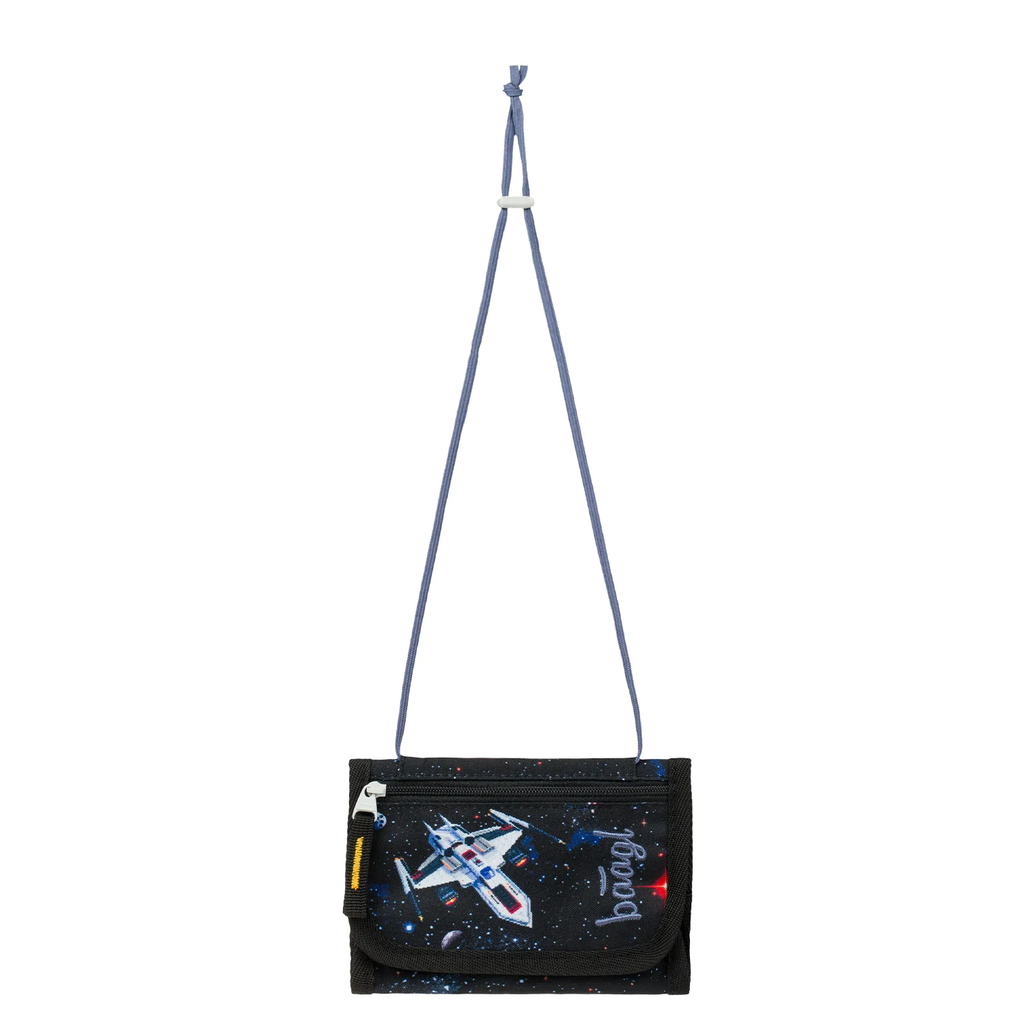 Peňaženka na krk Pixel Space detská, modrá