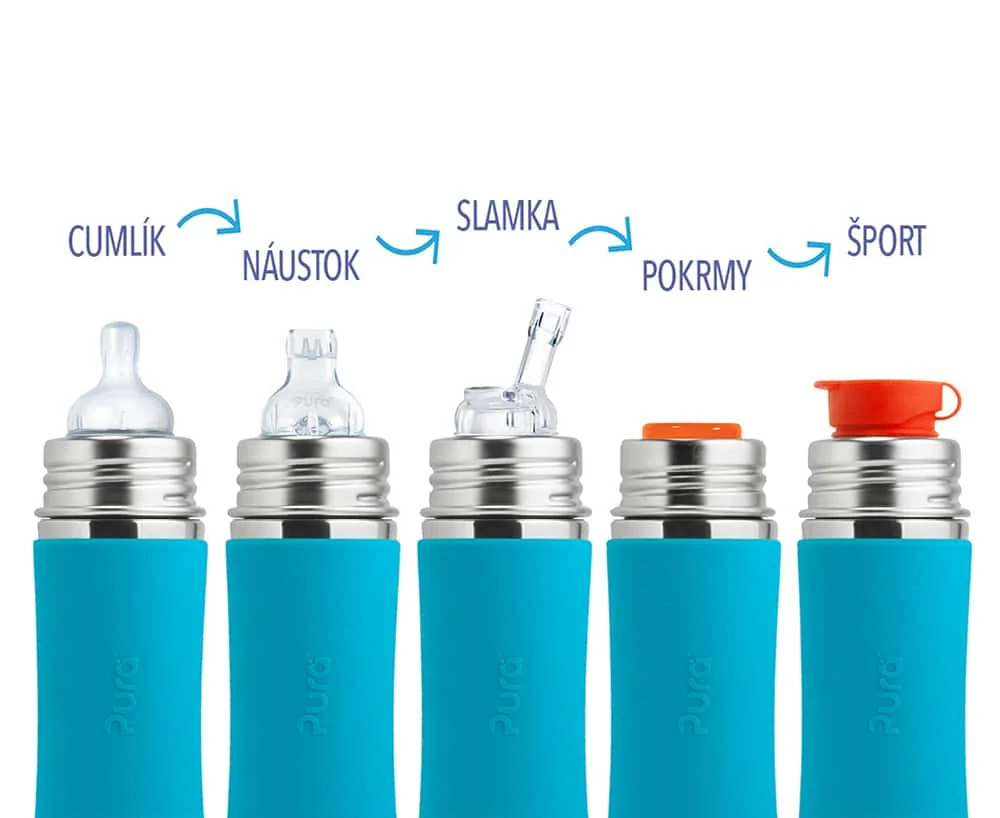 Pura dojčenská TERMO fľaša 260ml - Moss