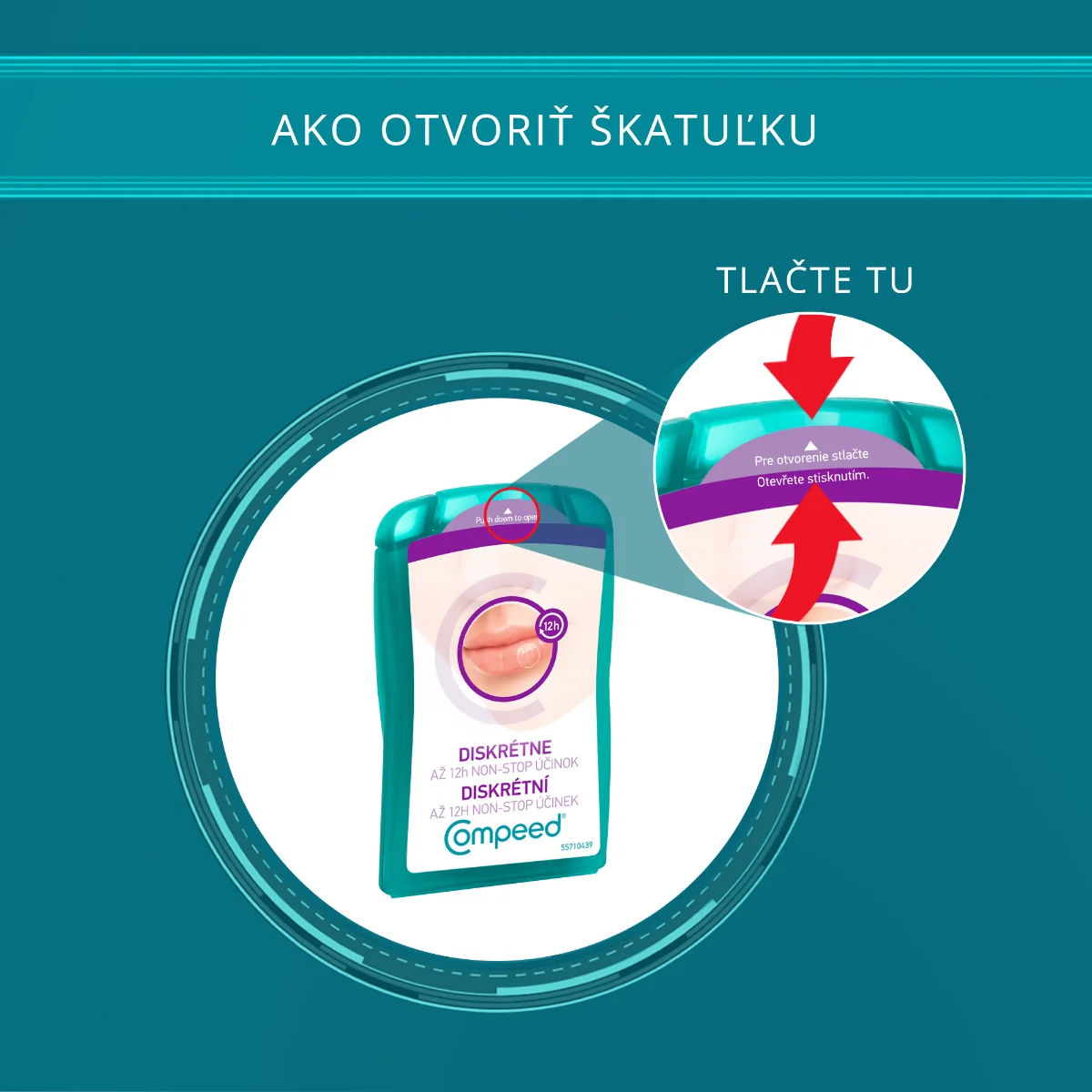 Compeed NÁPLASŤ na opary 1×15 ks, liečenie oparov