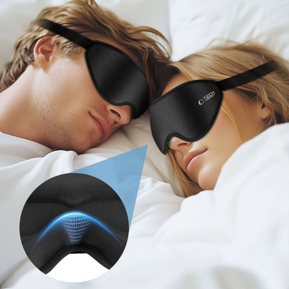 Tech-Protect Eyeshade maska na spanie, čierna