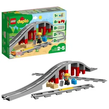 LEGO® DUPLO 10872 Doplnky k vláčiku – most a kolaje 1×1 ks, lego stavebnica