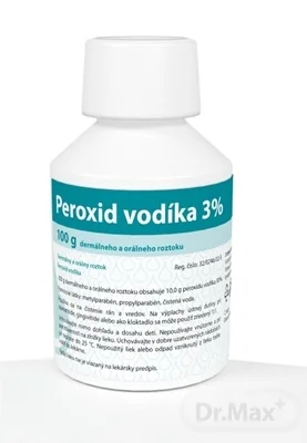 Peroxid vodíka 3 % 1×100 g, roztok na čistenie rán