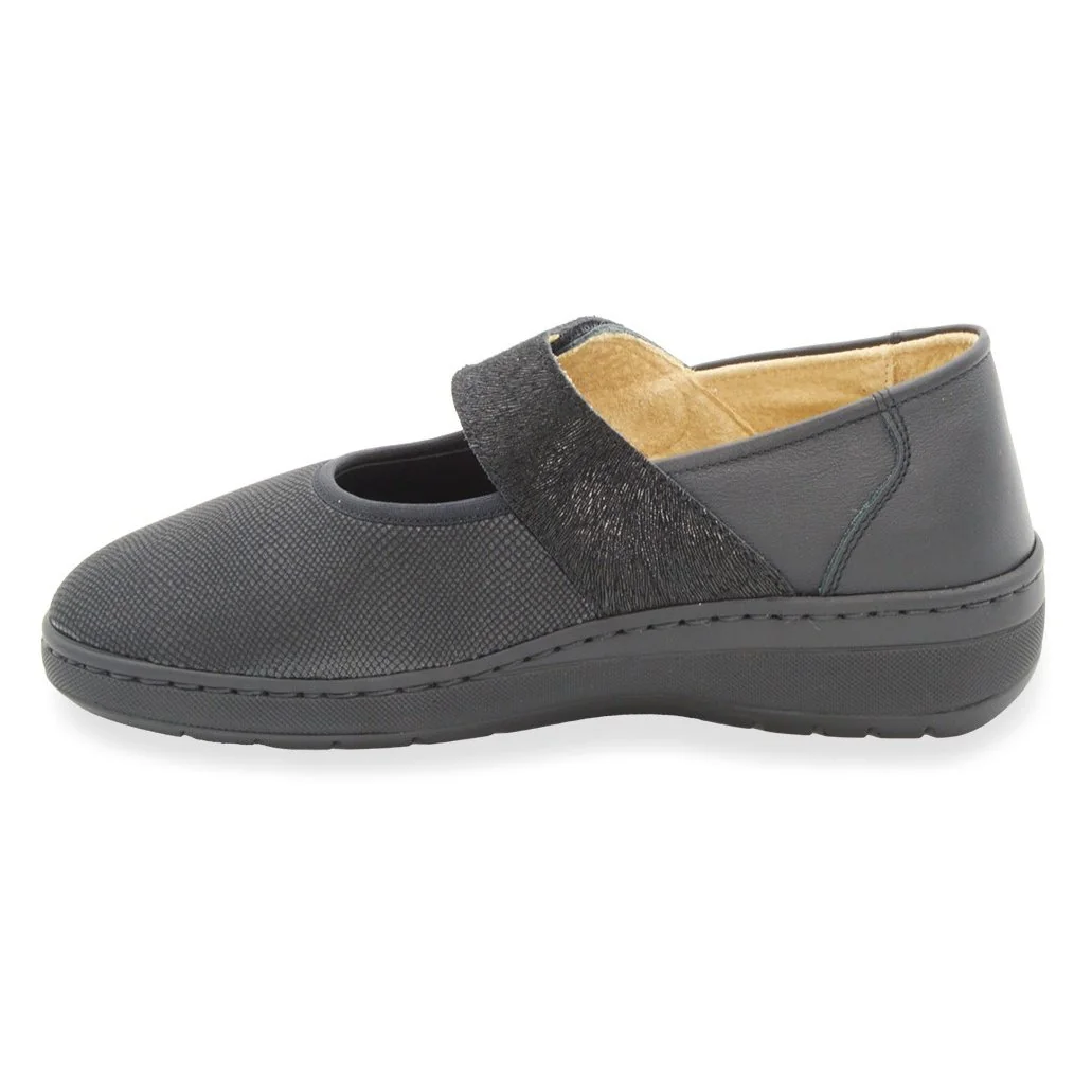 OLIVA 9108 dámske strečové baleríny, čierne, veľkost: 41