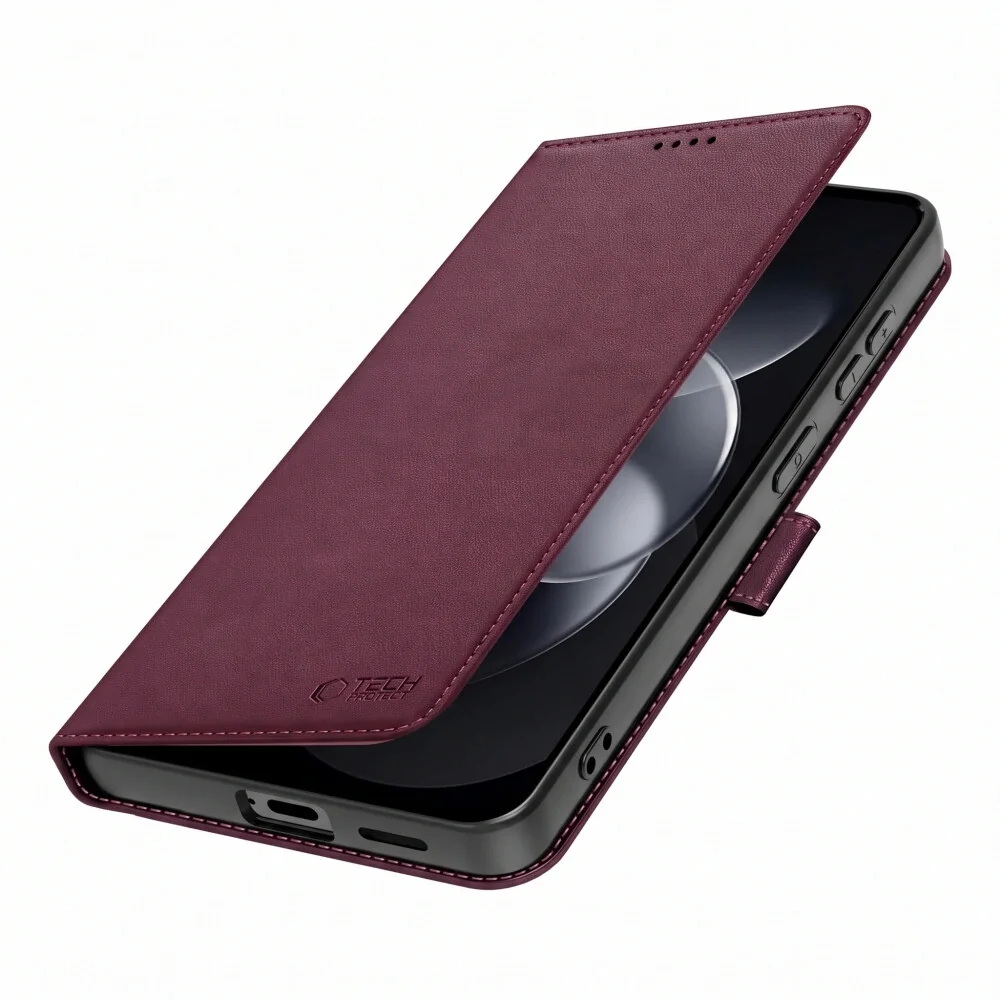 Tech-Protect Wallet knižkové puzdro na Xiaomi Redmi Note 17 Pro 5G, mulberry