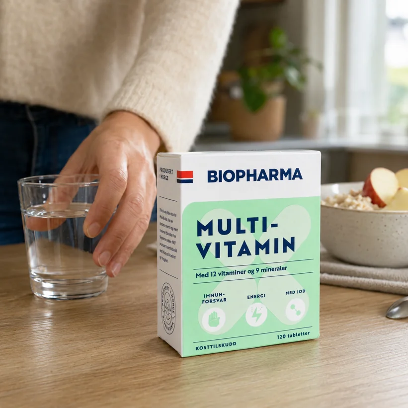 BIOPHARMA Multi-vitamín 120 kapsúl 12 vitamínov a 9 minerálov s jódom