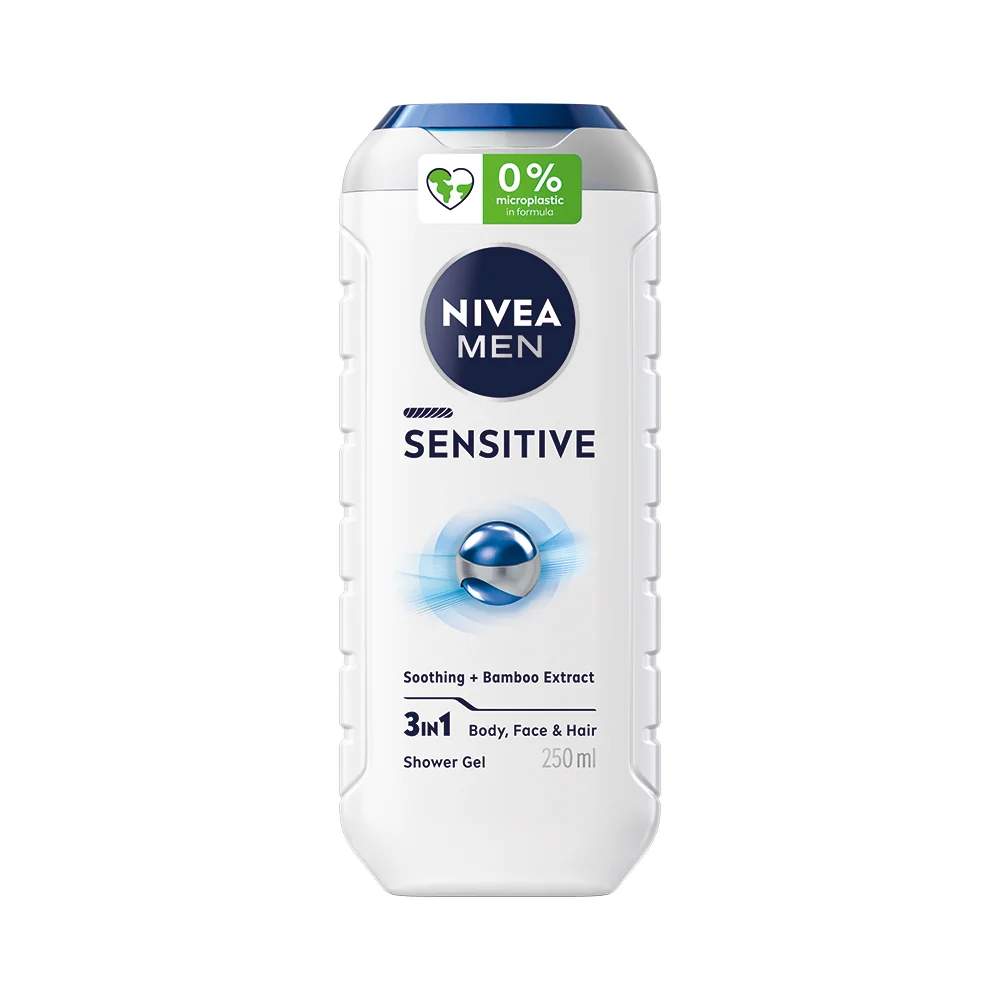 NIVEA MEN Sprchový gél SENSITIVE 1×250 ml, sprchový gél