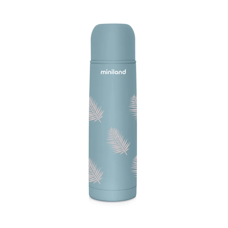 Miniland Termoska Terra 500 ml modrá/palmy