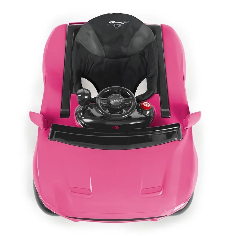 BRIGHT STARTS - Chodítko 3v1 Ford Mustang Pink 6m+, do 11kg