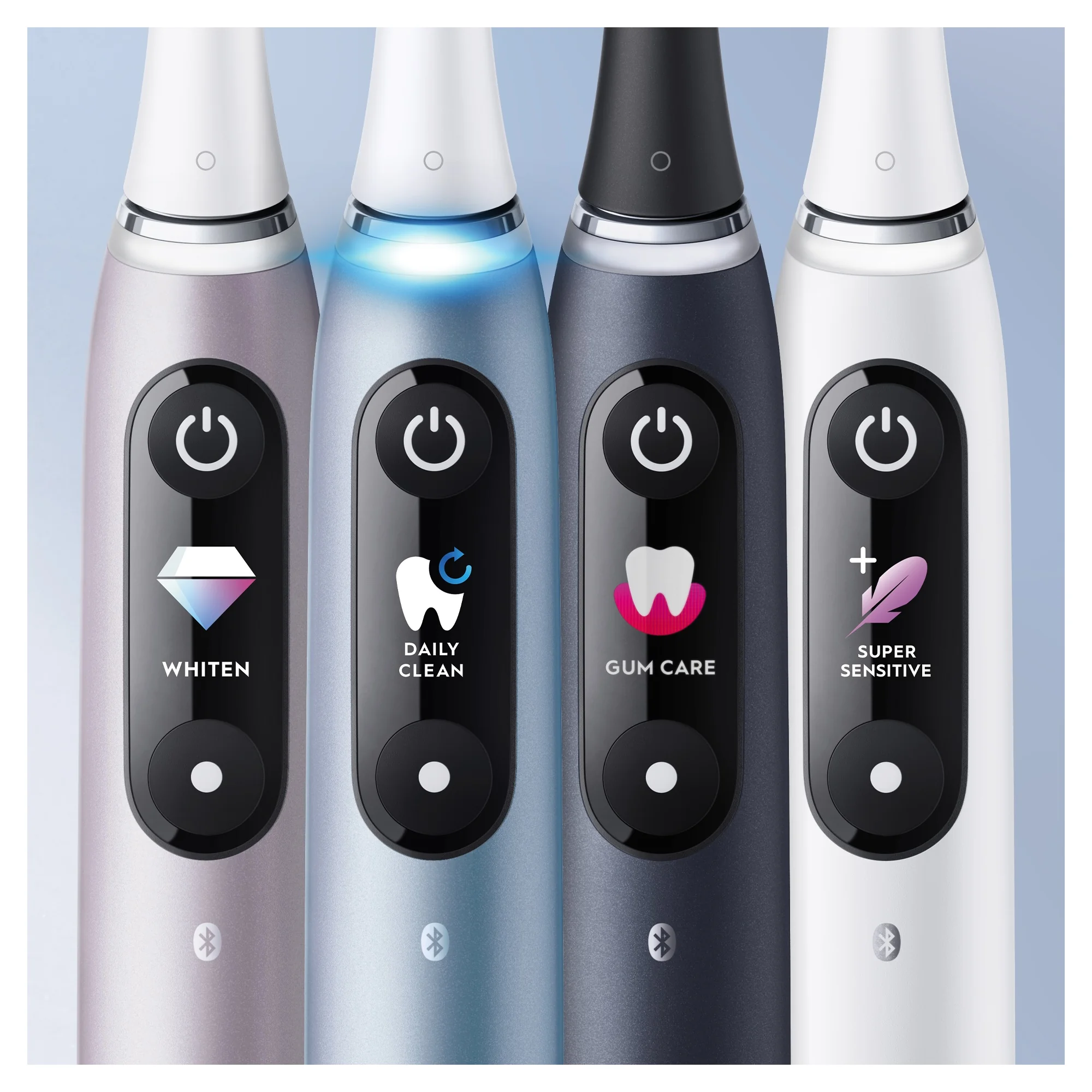Oral B EK iO Series 9 White alabaster + držiak zubnej kefky + cestovné púzdro 1×1 set, elektroniícká zubná kefka