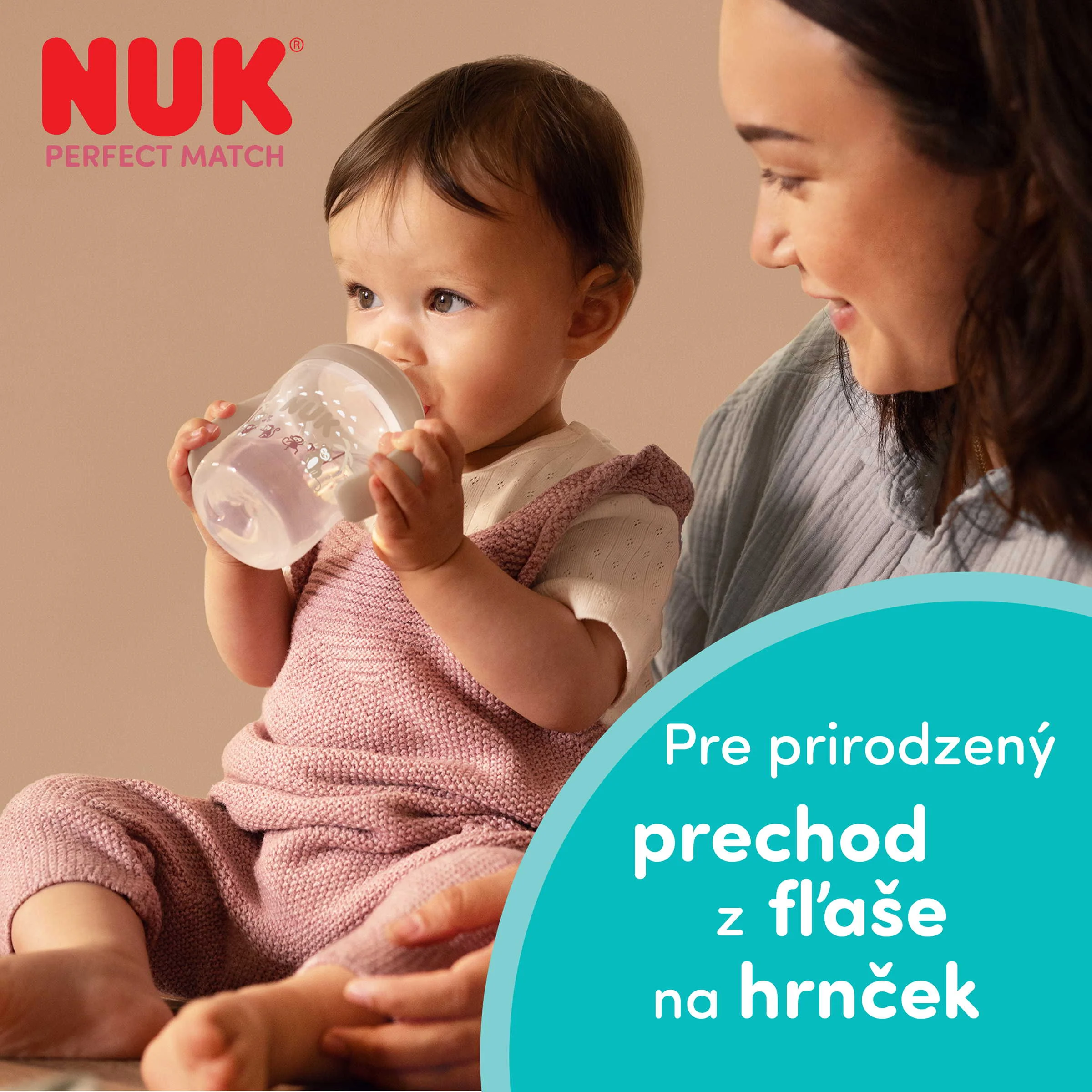 NUK flaša na učenie Perfect Match SHEEP 150 ml 1 ks