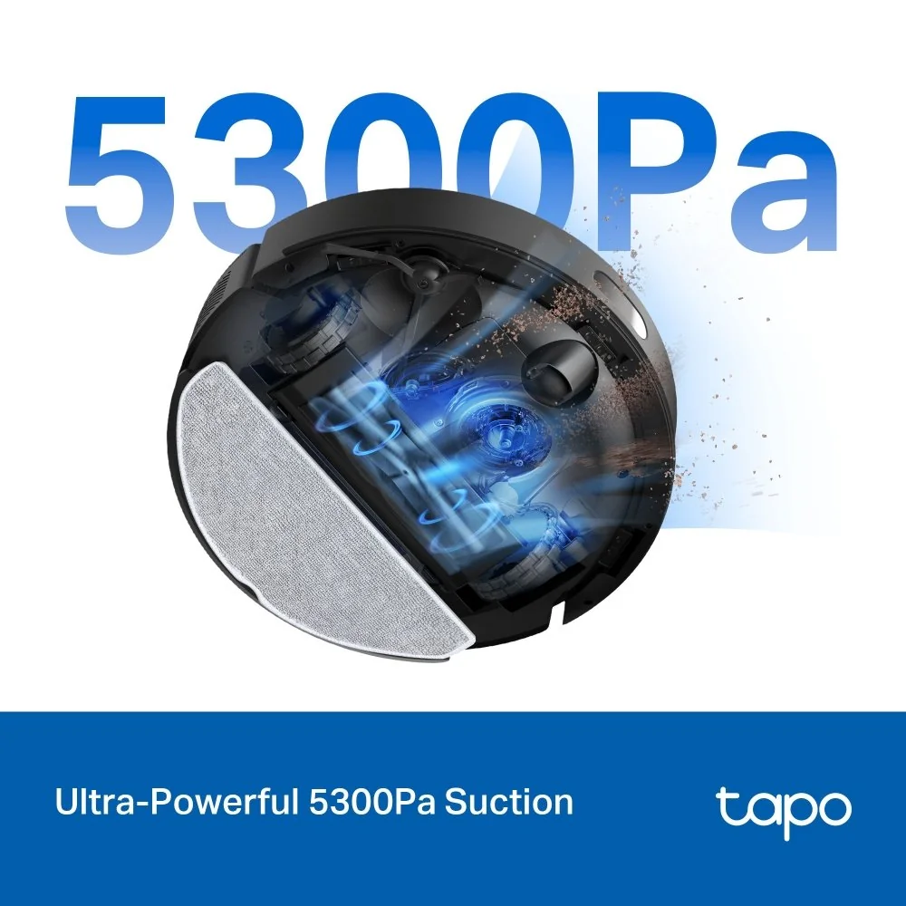 Vysávač TP-Link Tapo RV30 Max robotický s mopom, výkon 5300 Pa Tapo RV30 Max