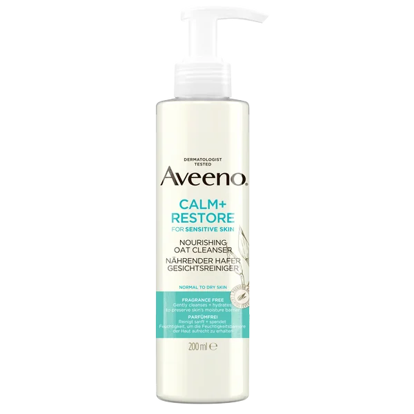 AVEENO® Calm+Restore Čistiací pleťový gél s ovsom 1×200 ml, pleťový gél