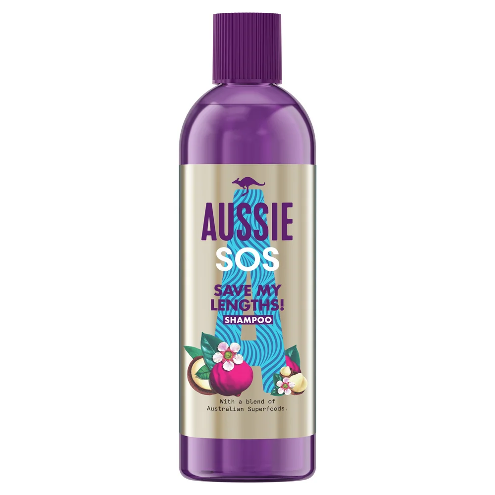 Aussie SOS Save My Lengths! Šampón Na Poškodené Vlasy 1×290ml, šampón na poškodené vlasy