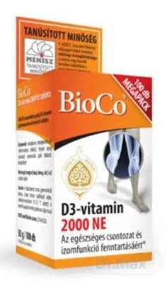 BioCo Vitamín D3 2000 NE 1×100 ks, výživový doplnok
