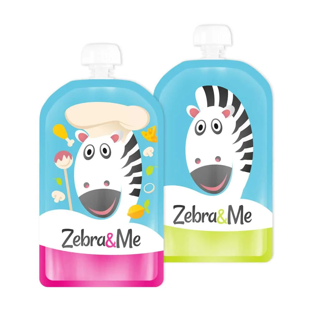 Zebra&amp;Me kapsičky na opakované použitie 2ks kuchár + zebra