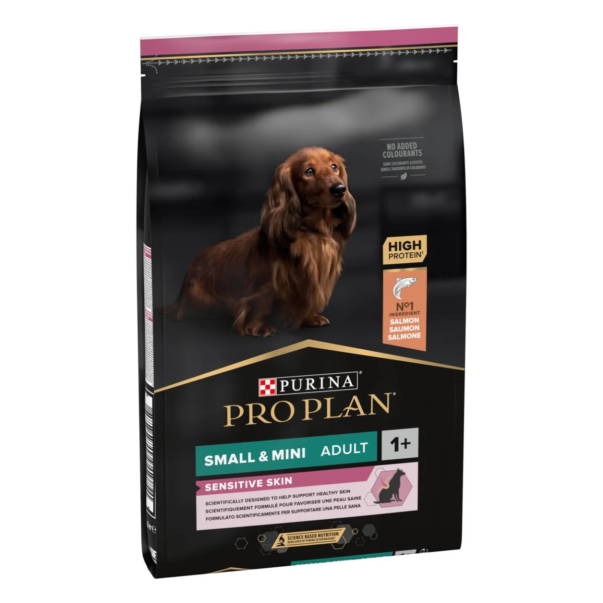 PRO PLAN Small & Mini Adult Sensitive Skin granule pre psov losos 7 kg 1×1 ks