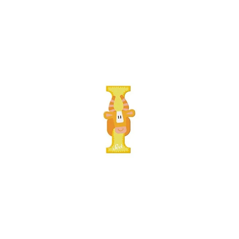 Sevi Drevené písmeno I – zvieratko, zelené, 10 cm
