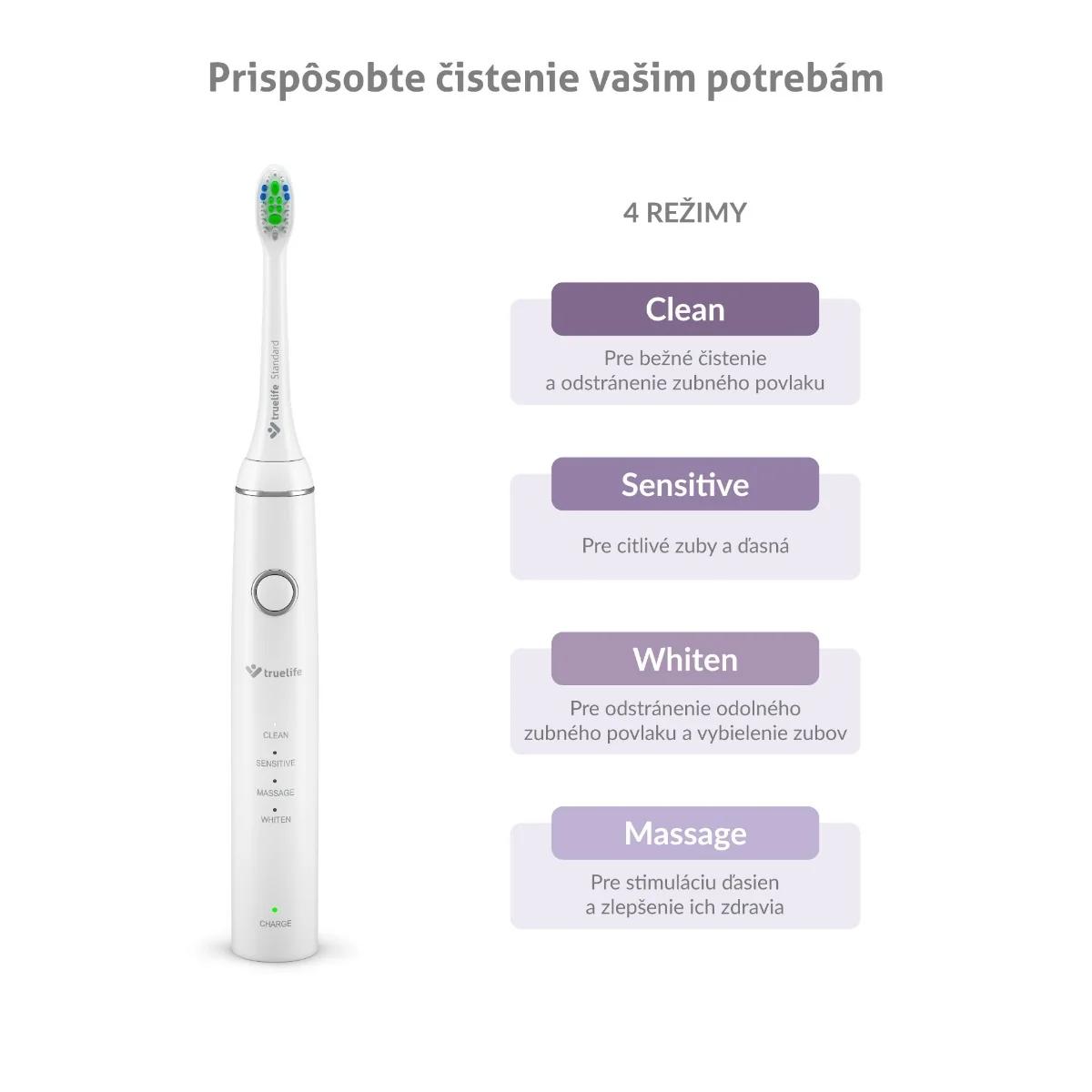 TrueLife SonicBrush Compact Duo 1×2 ks, set sonických zubných kefiek