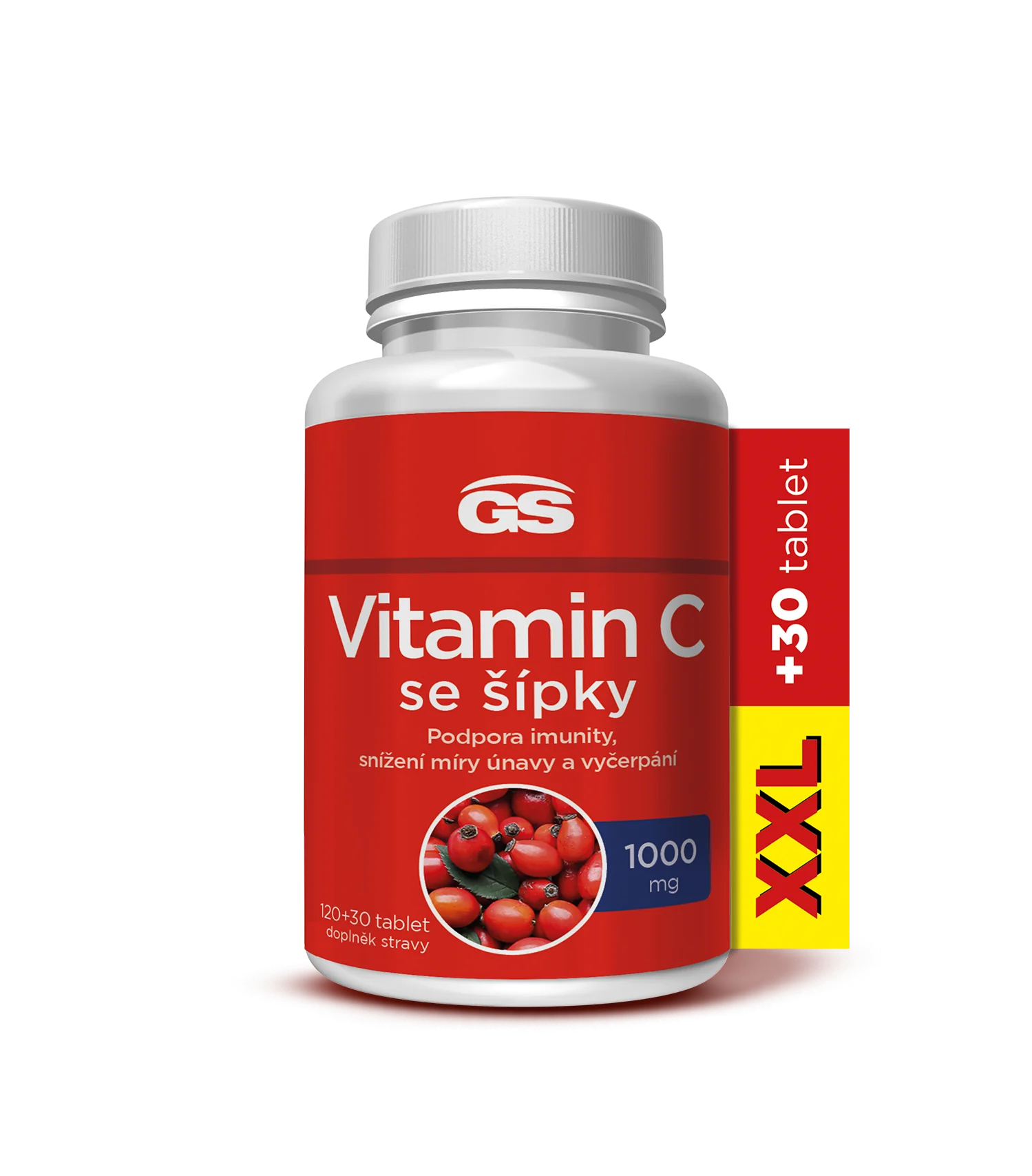 GS Vitamín C1000 so šípkami XXL 120+30 tbl