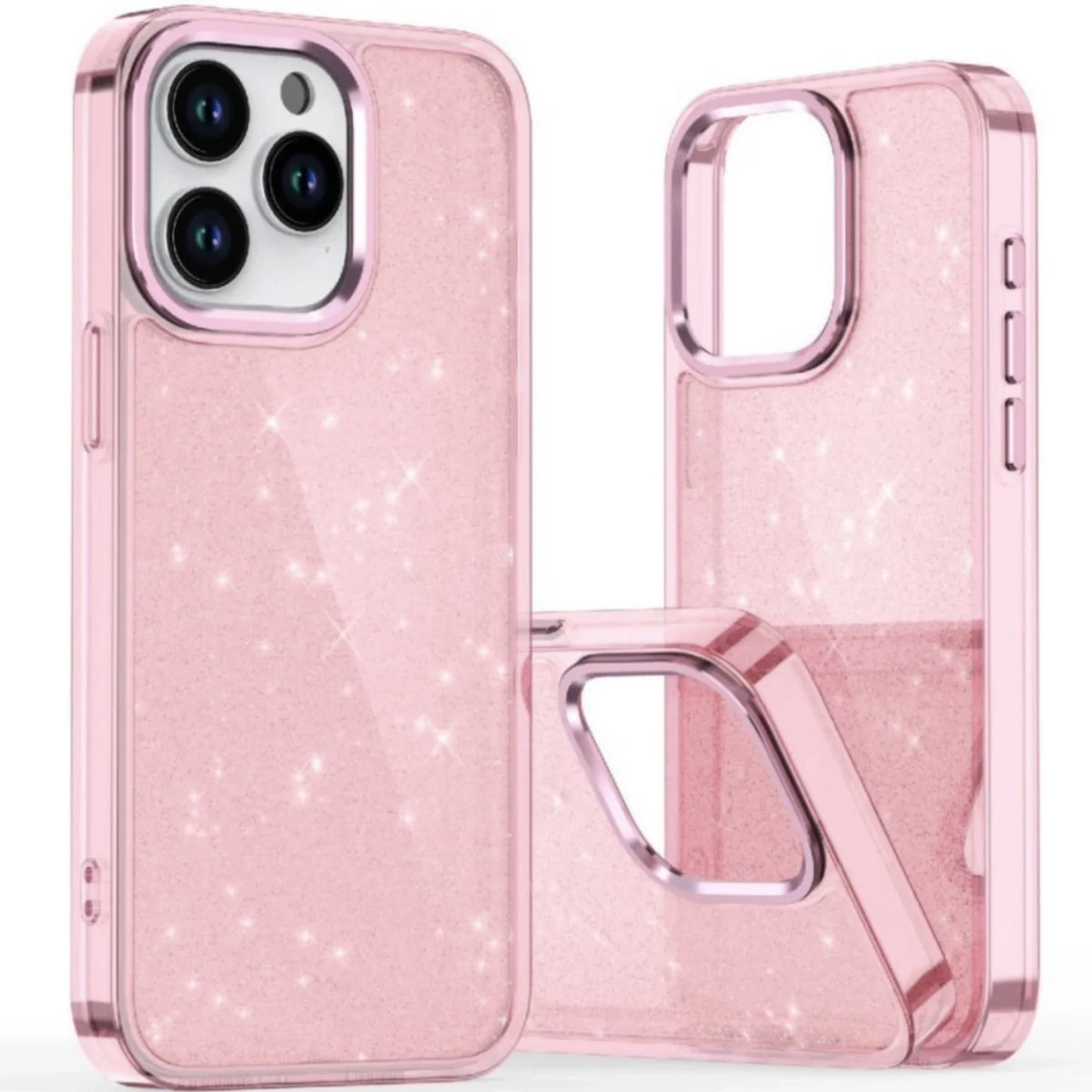 Puzdro Glitter Case pre Apple iPhone 16e/iPhone 17e - Ružová