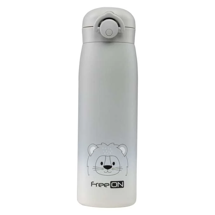 Termofľaša 480ml FreeeON - sivý levík